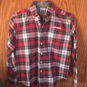 Boys button down cinch shirt